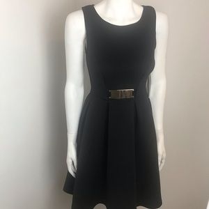 Blu-39 black pleated dress